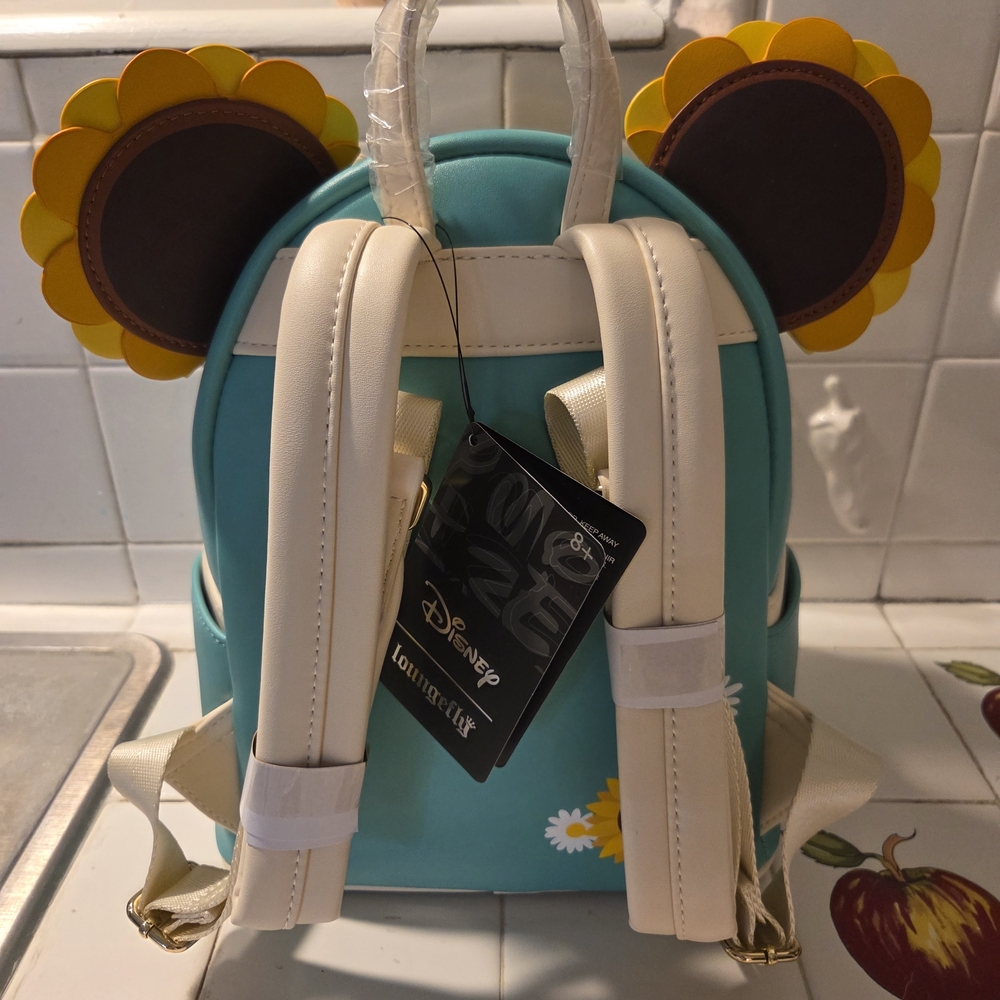 Loungefly Disney Exclusive Minnie Sunflower Mini Backpack - Picture 6 of 9